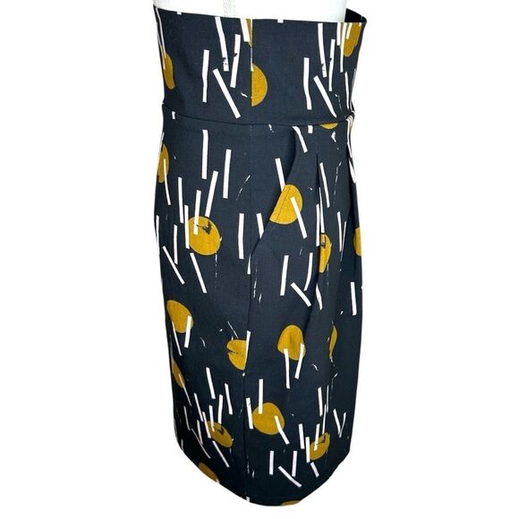 Bitte Kai Rand Scandinavian Design Stretch‎ Pencil Skirt Geometric Print Medium - Picture 3 of 8